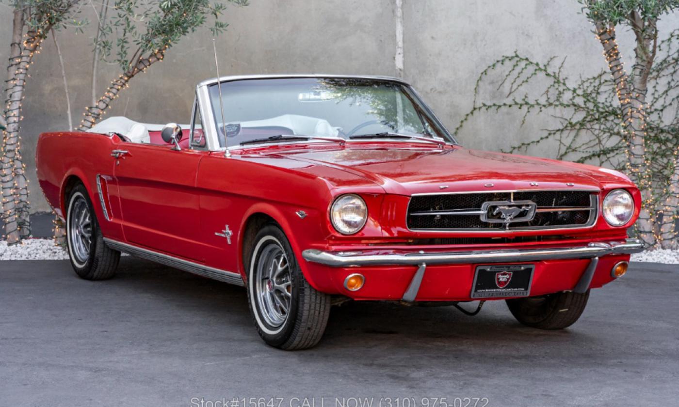 1964.5 Ford Mustang convertible Rangoon Red for sale USA LA (1).jpg