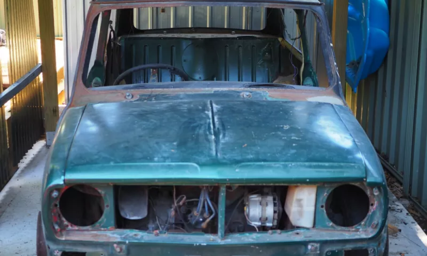 1977 Leyland Mini LS Australia 2020 Iridium Green LS (1).png