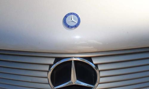 C140 Mercedes coupe S class front grille badges.jpg