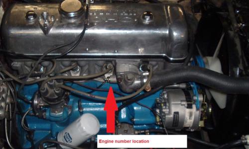 Engine numver location Datsun U20 2000 roadster engine umber.jpg