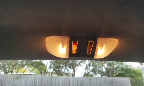 Mercedes C140 rear reversing sensor overhead lamp LEDs.png