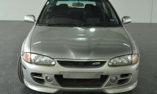Proton Satria GTi silver 2003 hatch Australia melbourne front bumper.jpg