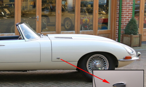 Rare E-Type external bonnet locks Series 1 Jaguar.png