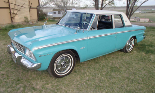 Turquoise 1965 Studebaker Daytona Sports sedan 2 door information  (5).png