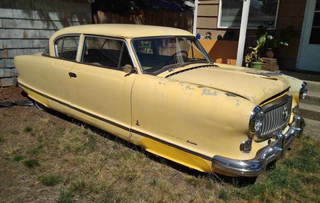 1953 Nash Statesman Coupe unrestored yellow (1).jpg