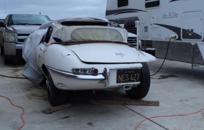 1962 Series 1 Jaguar E-type under restoration New Mexico (2).JPG