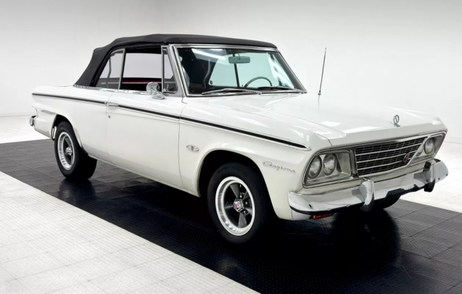 1964 Studebaker Daytona convertible R2 factory rare for sale white (14).png