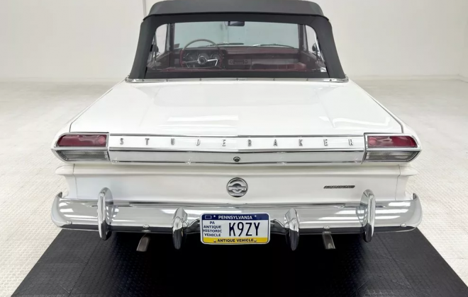 1964 Studebaker Daytona convertible R2 factory rare for sale white (8).png