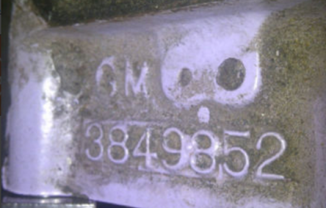 1966 283 engine block casting number 3849852 Studebaker 283.png