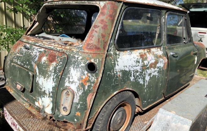 1967 MK1 Morris Cooper S Lake Green unrestored parted out wreck images (1).jpg