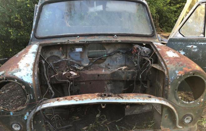 1967 MK1 Morris Cooper S Lake Green unrestored parted out wreck images (3).jpg