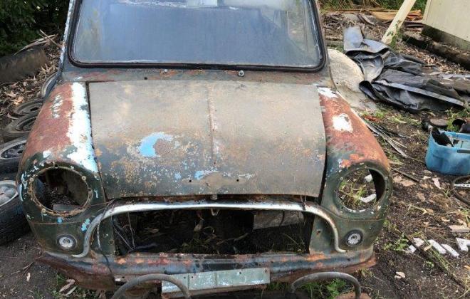 1967 MK1 Morris Cooper S Lake Green unrestored parted out wreck images (7).jpg