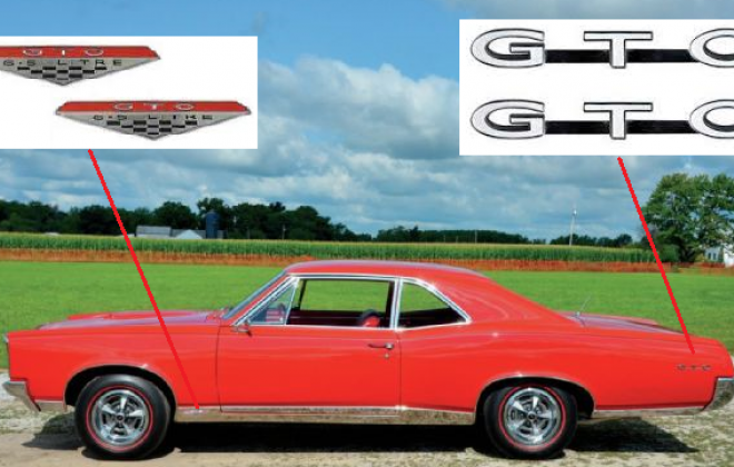 1967 Pontiac GTO badges.png