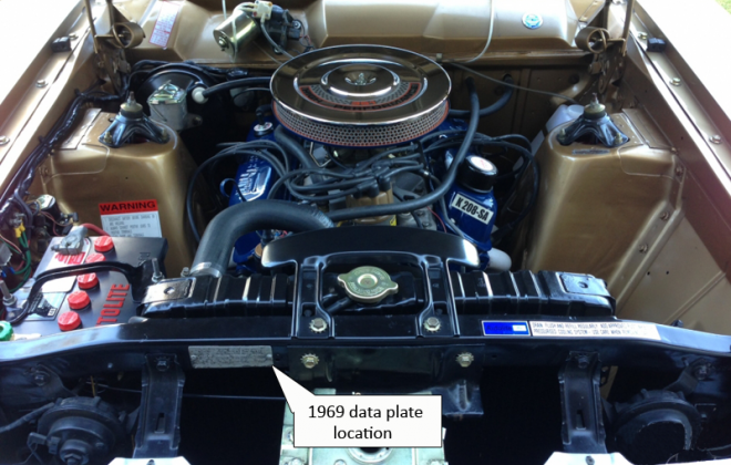 1969 Data plate location for XW Falcon GT 1969 image.png