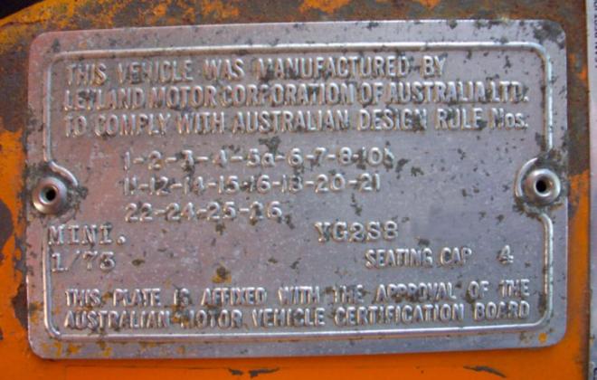 1973 Clubman GT Australia ID plate compliance.jpg