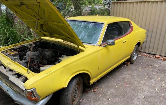 1973 Datsun 180B Coupe SSS yellow paint project 2022 for sale (1).jpg
