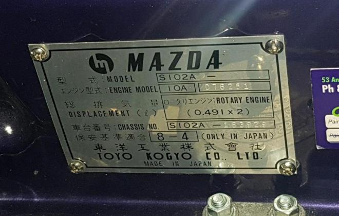 1973 Mazda RX3 series 2 restored NZ purple (7).jpg