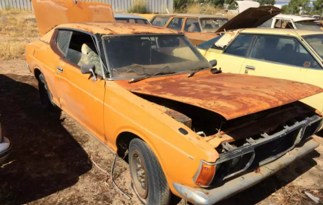 1974 Datsun 180B SSS coupe Orange Wreck 2021 images Australia (1).png