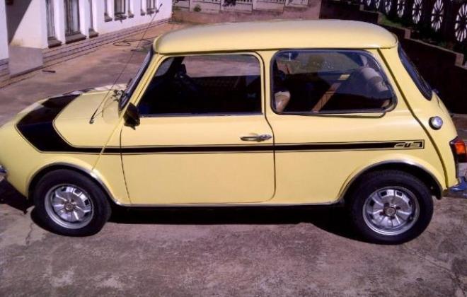 1978 Leyland Mini GTS South Africa Yellow paint black stripe (7).jpg