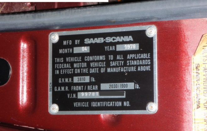 1978 Saab VIN USA.png