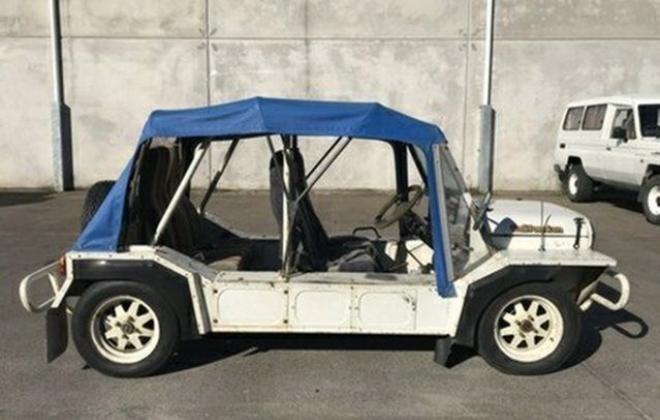 1982 Leyland Mini  Moke Californian Crystal White with blue roof images 2018 (1).JPG