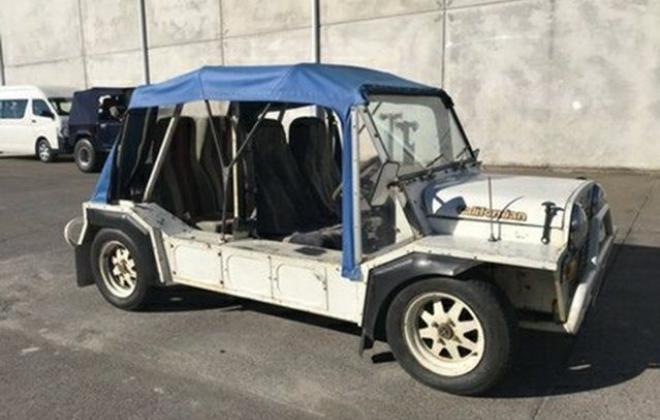 1982 Leyland Mini  Moke Californian Crystal White with blue roof images 2018 (11).JPG