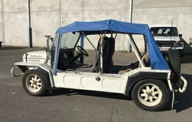 1982 Leyland Mini  Moke Californian Crystal White with blue roof images 2018 (4).JPG