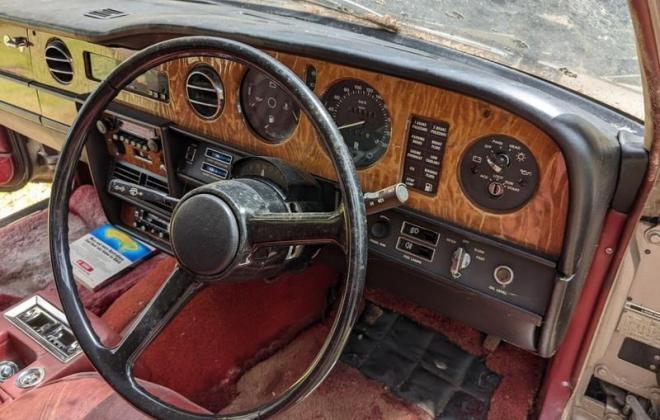 1982 Rolls Royce Silver Spirit bullit proof sedan abandoned for sale Burgundy interior red leather(23).jpg