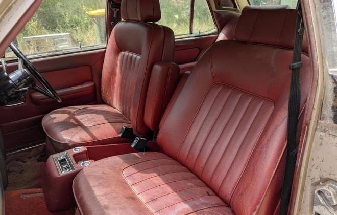 1982 Rolls Royce Silver Spirit bullit proof sedan abandoned for sale Burgundy interior red leather(27).jpg