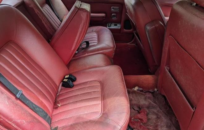 1982 Rolls Royce Silver Spirit bullit proof sedan abandoned for sale Burgundy interior red leather(29).jpg