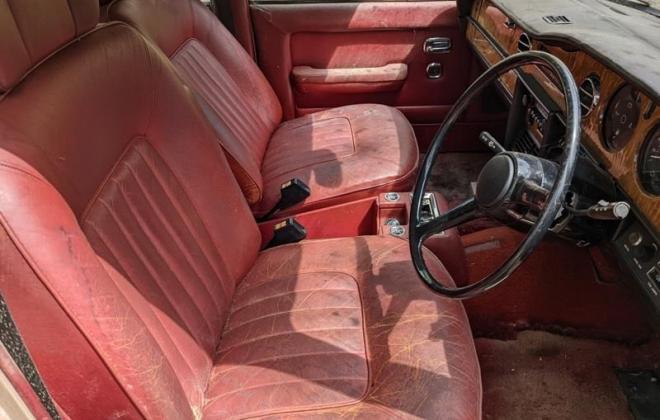 1982 Rolls Royce Silver Spirit bullit proof sedan abandoned for sale Burgundy interior red leather(30).jpg