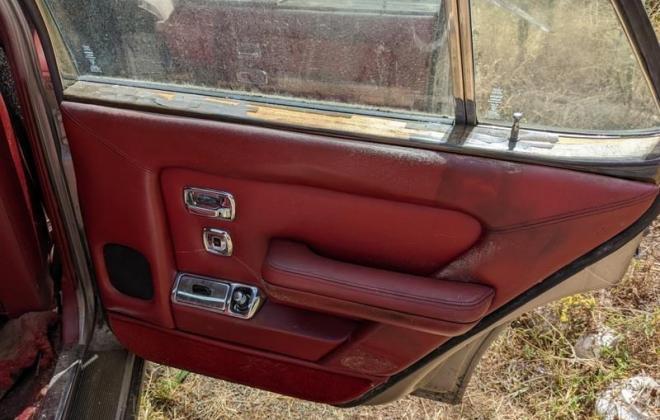 1982 Rolls Royce Silver Spirit bullit proof sedan abandoned for sale Burgundy interior red leather(33).jpg