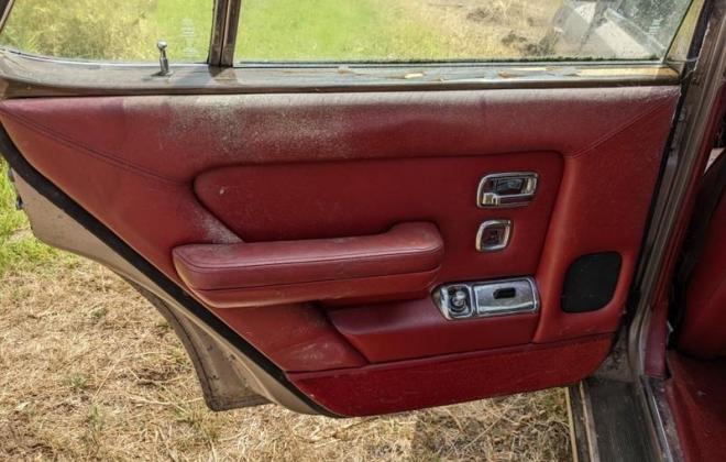 1982 Rolls Royce Silver Spirit bullit proof sedan abandoned for sale Burgundy interior red leather(34).jpg