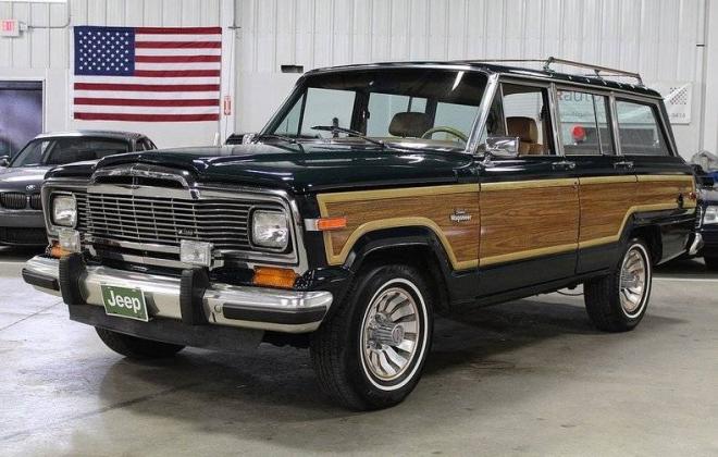 1985 Jeep Grand Wagoneer (AMC) Green paint timber sides SUV images (1).jpg