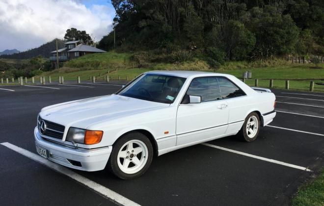 1988 Mercedes 420 SEC coupe white with red cloth trim images (16).jpg