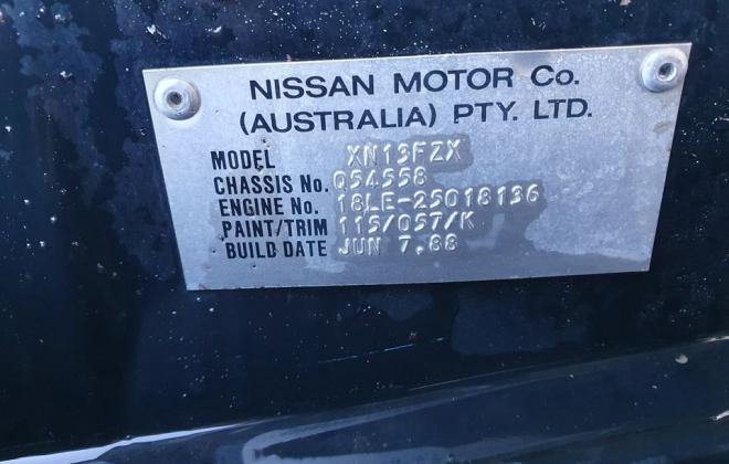 1988 Nissan SVD Pulsar Sedan Build 109 rare (7).jpg