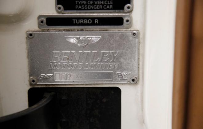 1989 Bentley Turbo R for sale USA (1) VIN plate.jpg