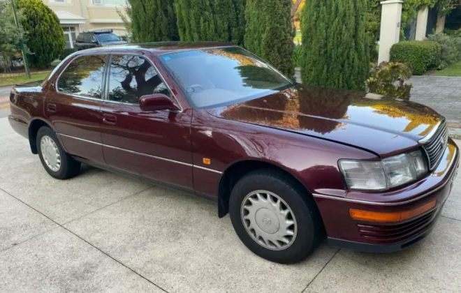 1990 Burgundy maroon Lexus LS400 original sedan images for sale Australia (1).png