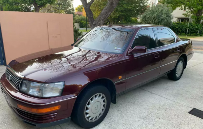 1990 Burgundy maroon Lexus LS400 original sedan images for sale Australia (5).png
