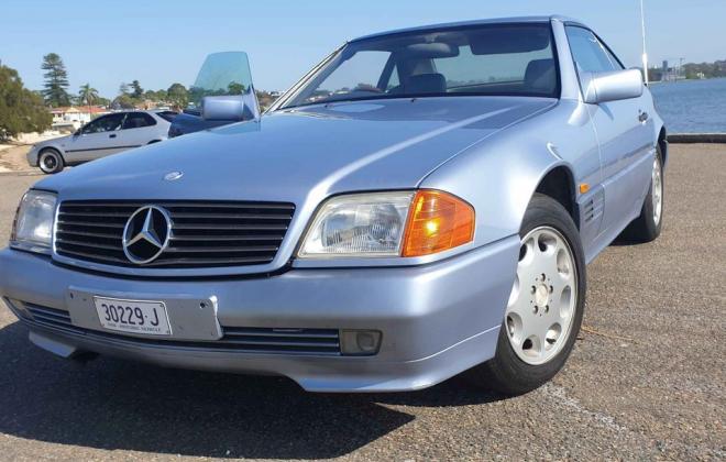 1992 Mercedes 500SL light Blue for sale Australia original (7).jpg