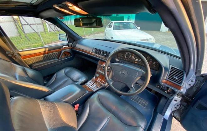 1992 W140 600SEL Australian Delivered Mercedes S interior blue(3).jpg