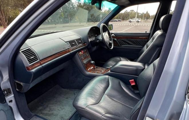 1992 W140 600SEL Australian Delivered Mercedes S interior blue(5).jpg