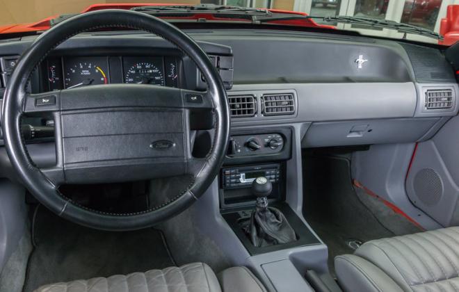 1993 Fox Body Mustang SVT Cobra Grey leather interior (10).jpg