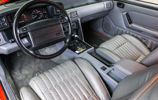 1993 Fox Body Mustang SVT Cobra Grey leather interior (2).jpg