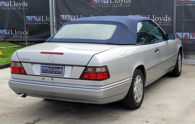 1995 Mercedes A124 E220 Cabriolet silver with blue roof and trim for sale Australia (7).jpg