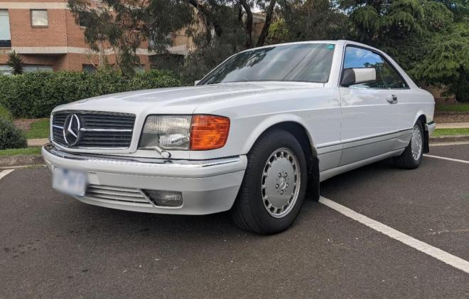 Arctic White 1989 Mercedes 560SEC two tone Australian delivered images (10).jpg