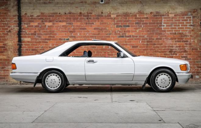 Arctic White 1989 Mercedes 560SEC two tone Australian delivered images (5).jpg
