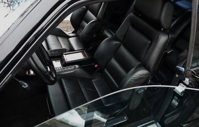Black Mercedes 560SEC AMG 6.0 wide body classic register interior leather seats (2).jpg