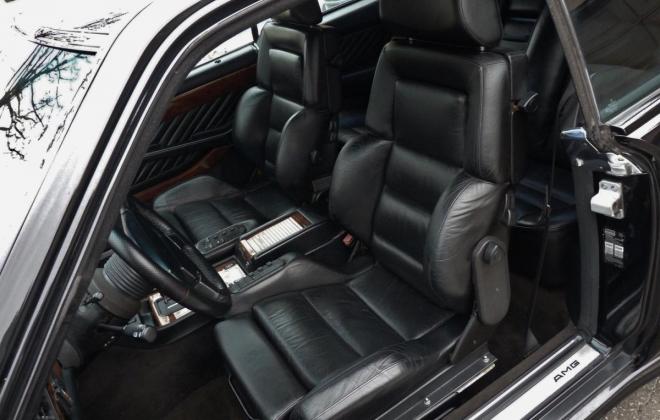 Black Mercedes 560SEC AMG 6.0 wide body interior seats.jpg