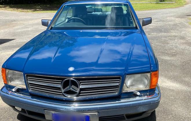 Blue 1989 Mercedes C126 W126 560 SEC coupe Australia (6).jpg